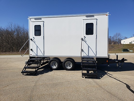 Five Station Restroom Trailer For Sale - PRO Series